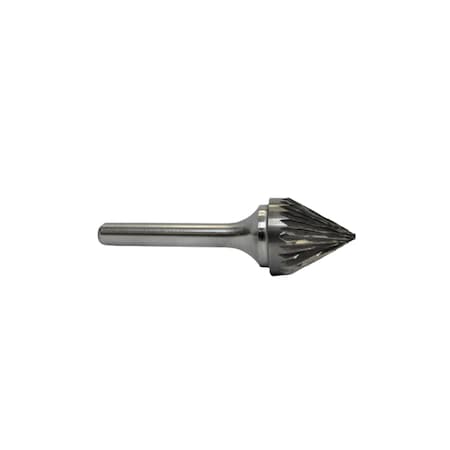 Eagle Taptek Cutting Tools SJ-2 5/16 60 DEGREE INCLUDED SOLID CARBIDE DOUBLE CUT BURR CB-SJ-2-D